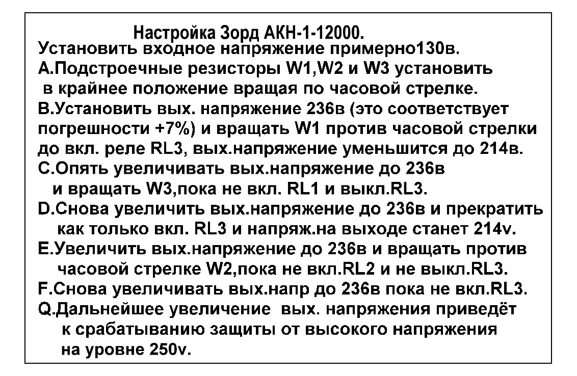 Зорд акн 1 600 схема