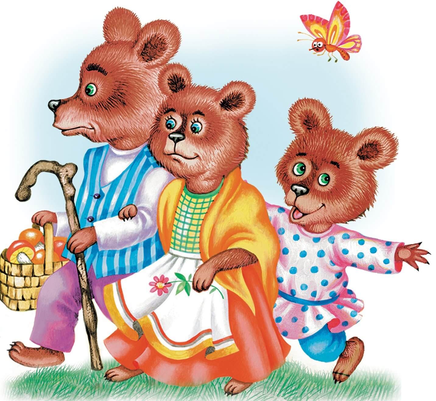 Три медведя(панорамка) (рос) / Книги на картоне и книжки-игрушки
