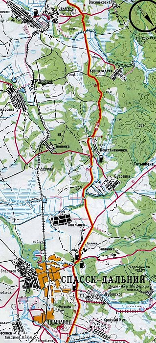 Спасск дальний карта с улицами и номерами домов