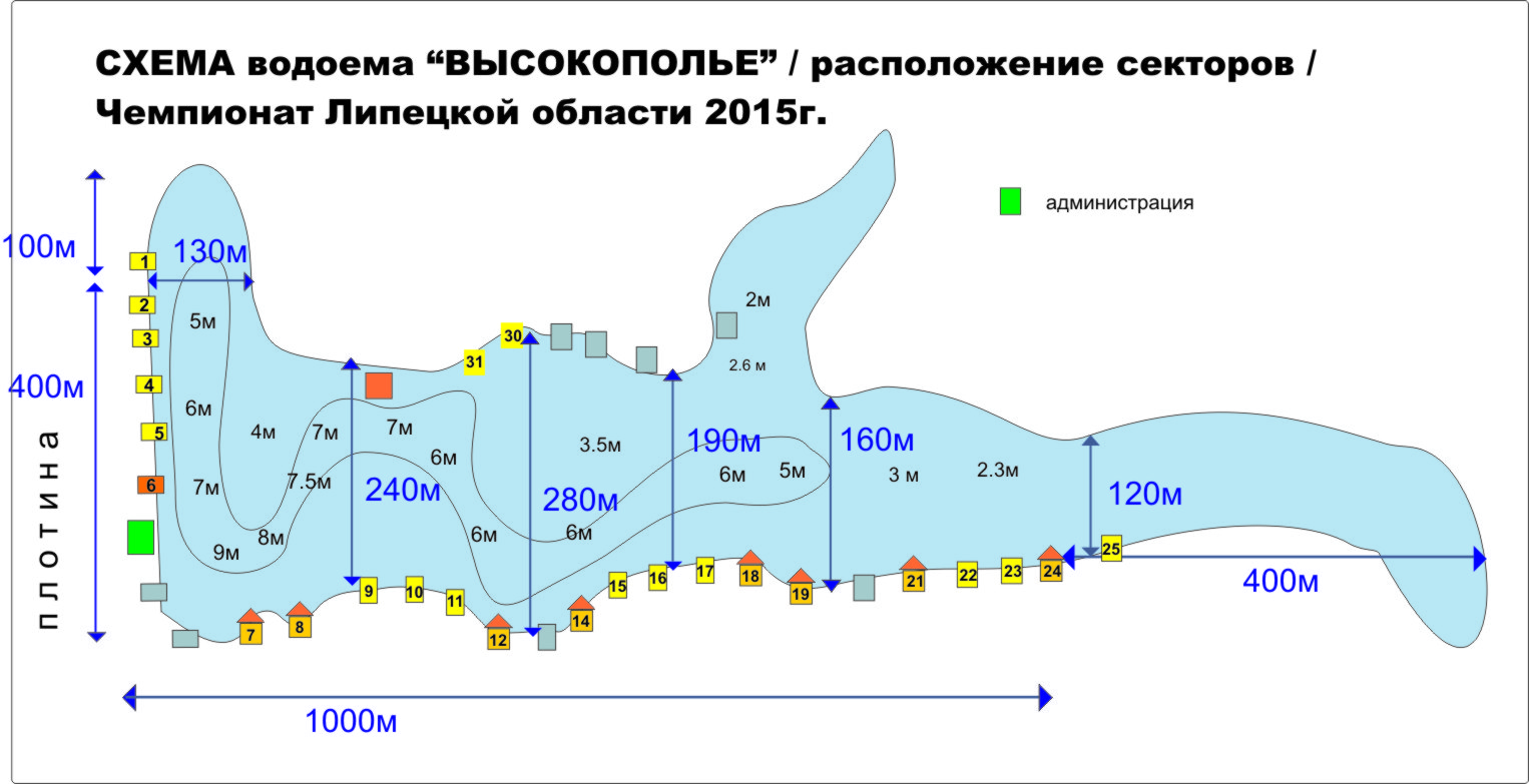 Пруд высокополье липецкая область карта глубин